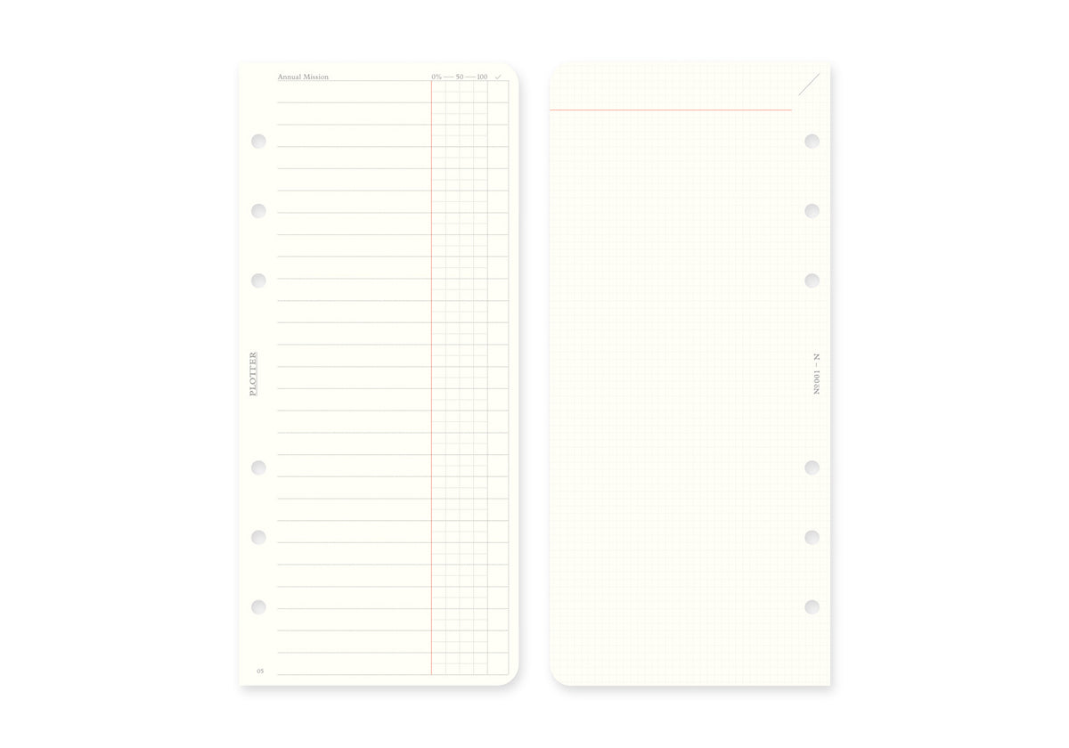 Monthly Schedule Refill 2026 PLT0001 (Narrow Size)