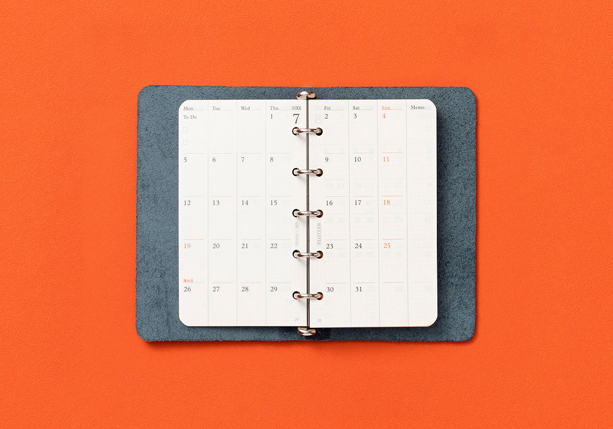 Monthly Schedule Refill 2026 PLT0001 (Mini 5 Size)