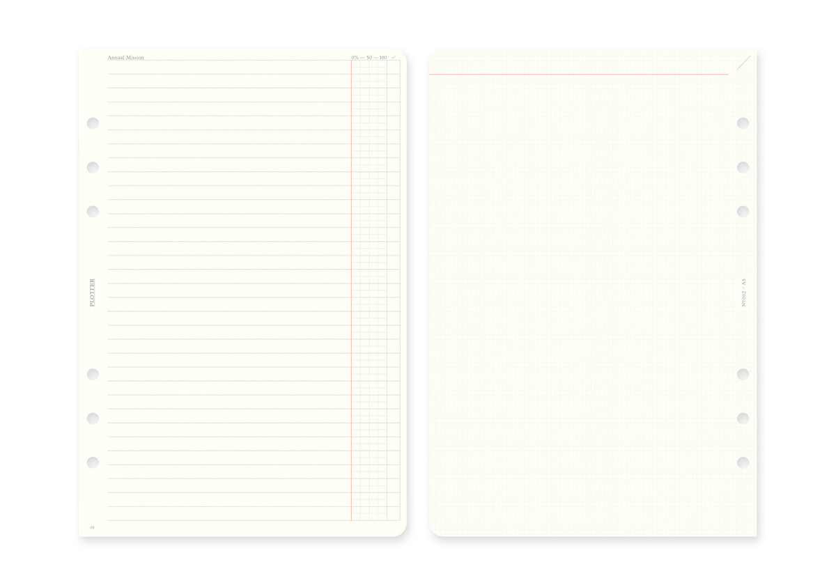 Weekly Schedule Refill 2026 PLT0002 (A5 Size)