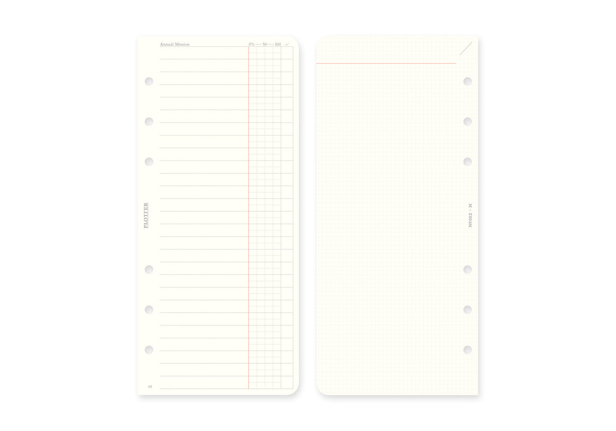 Weekly Schedule Refill 2026 PLT0002 (Narrow Size)