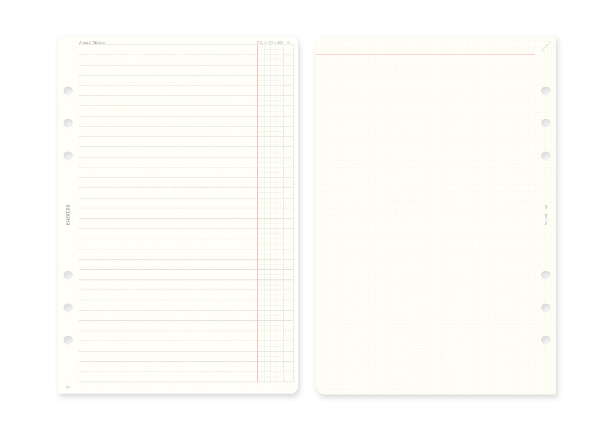 Monthly Schedule Refill 2027 PLT0001 (A5 Size)
