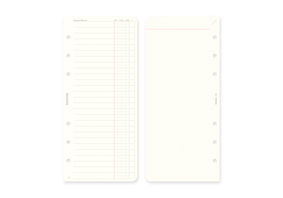 Weekly Schedule Refill 2027 PLT0002 (Narrow Size)