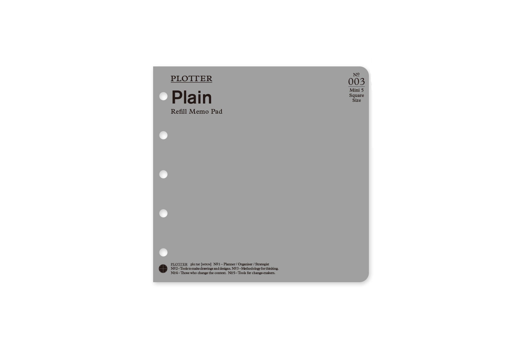 Limited Plain 40 sheets (Mini 5 Square Size)
