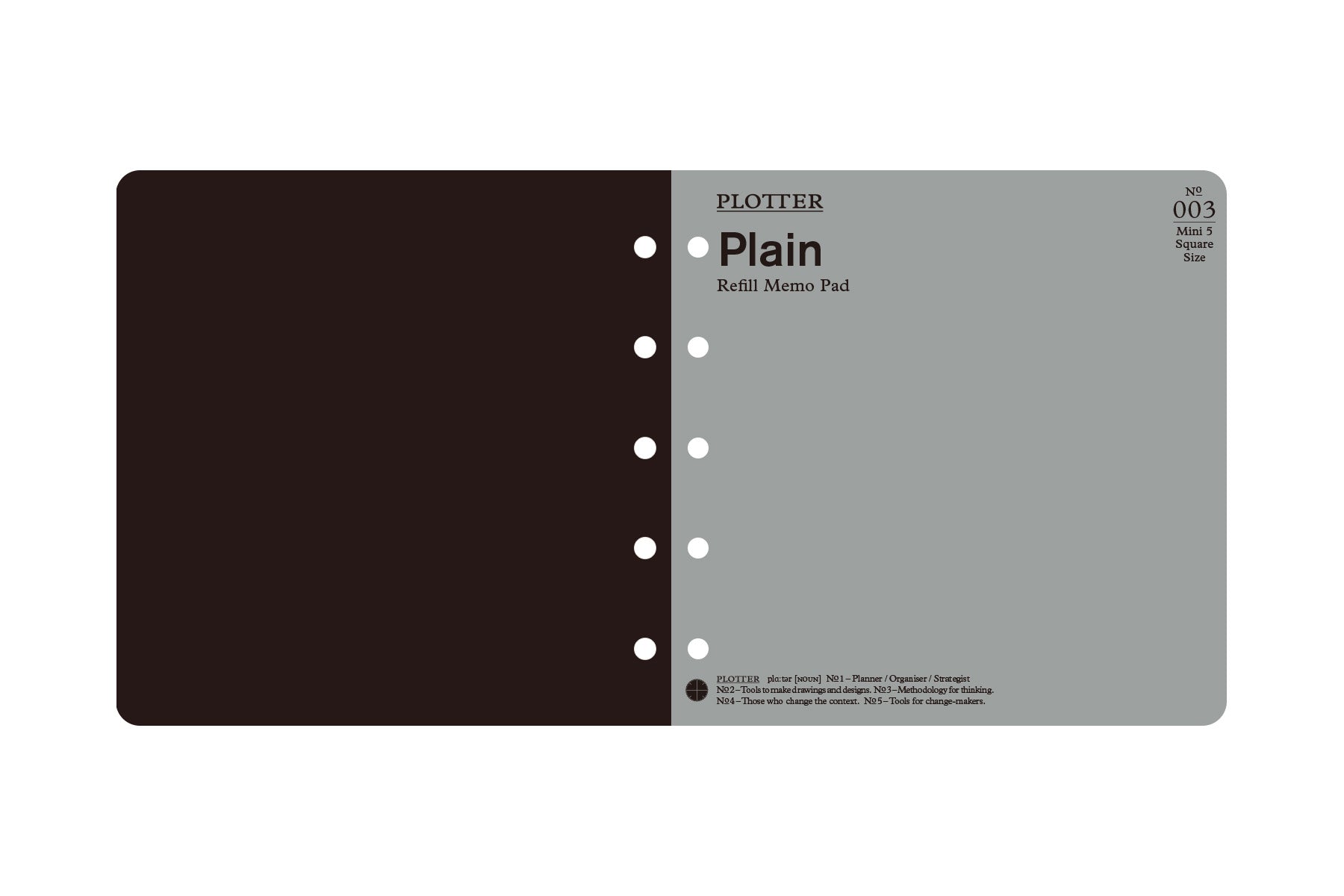 Limited Plain 40 sheets (Mini 5 Square Size)