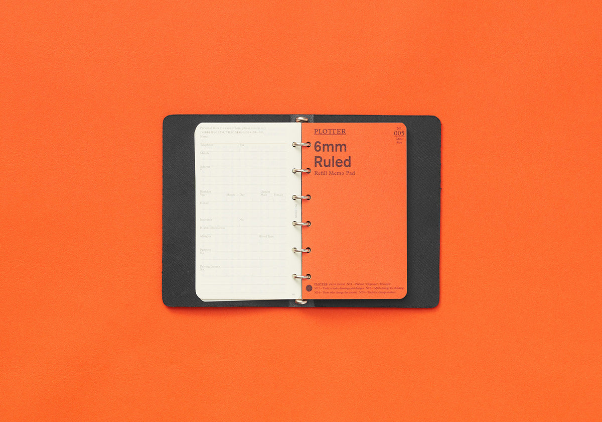 Horse Hair II 6-Ring Leather Binder PLT5016 (Mini Size)