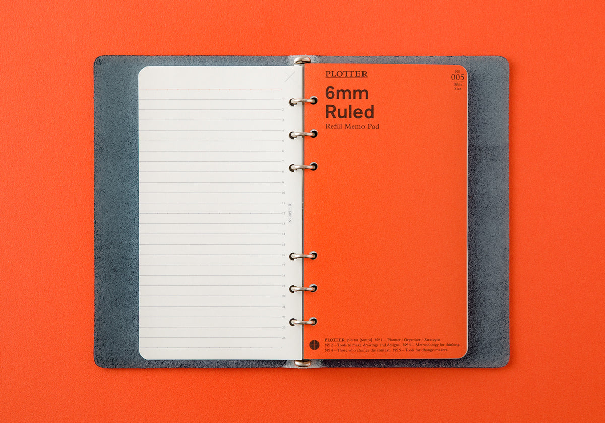 Shiranami 6-Ring Leather Binder (Bible Size)