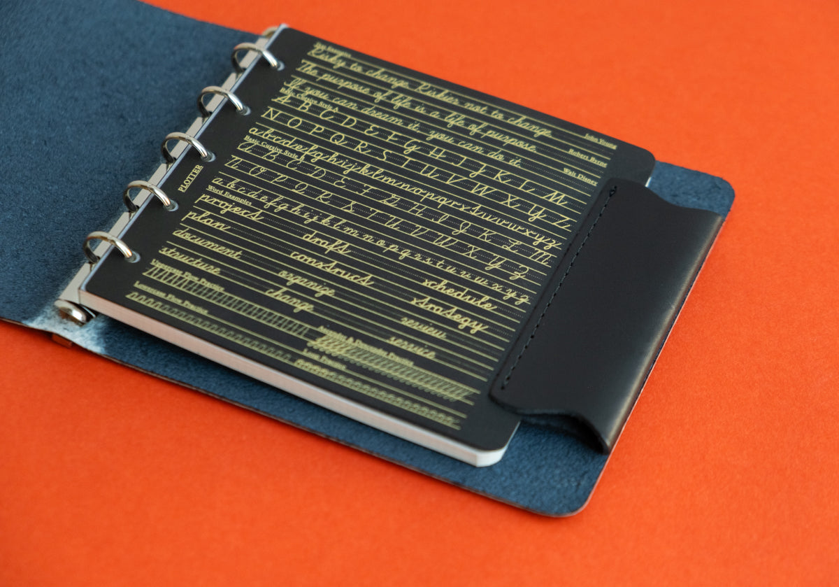 Leather Penholder with Lifter PLT0011 (Mini 5 Square Size)