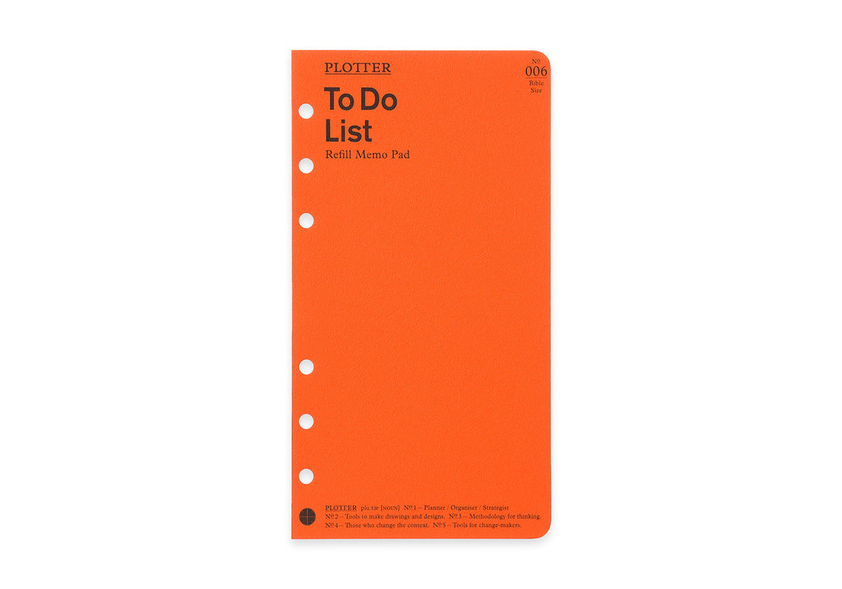 To Do List 50 sheets PLT0006 (Bible Size)