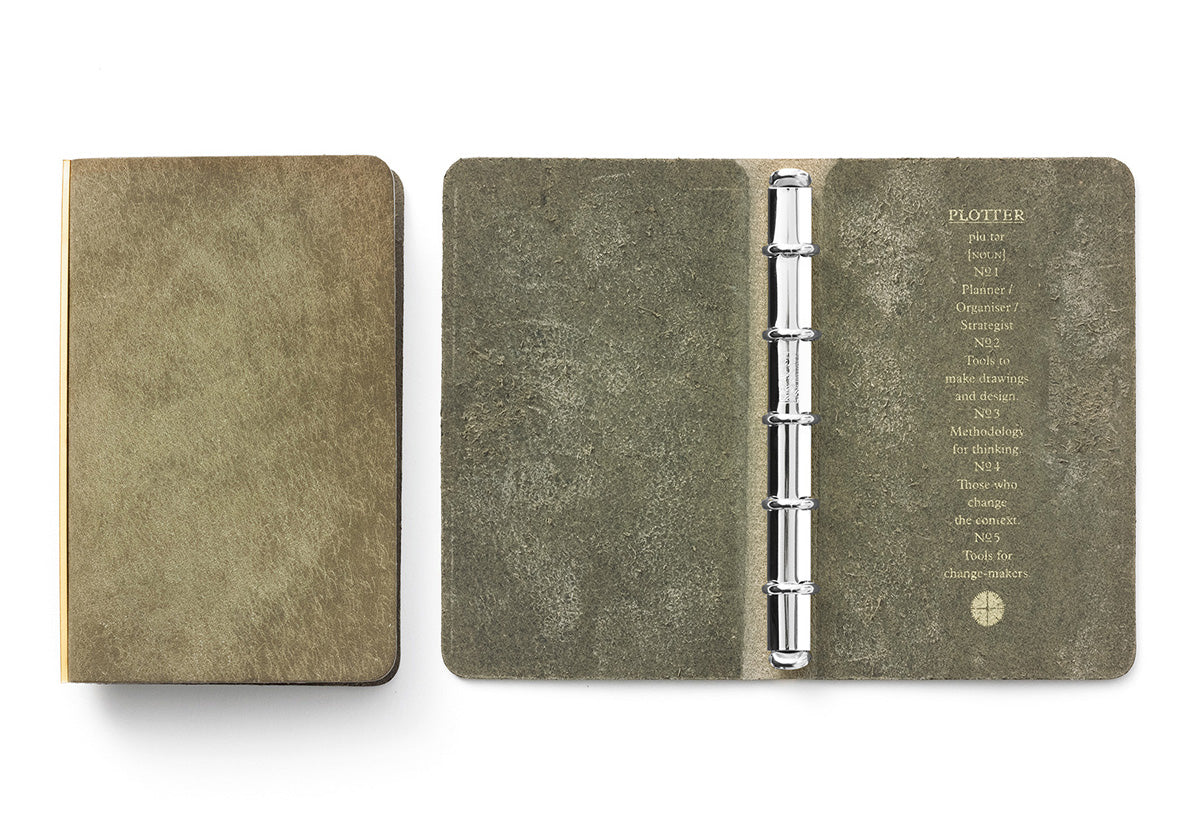パンタ様オーダーページ Pueblo 6-Ring Leather Binder PLT5001 (A5 Size)