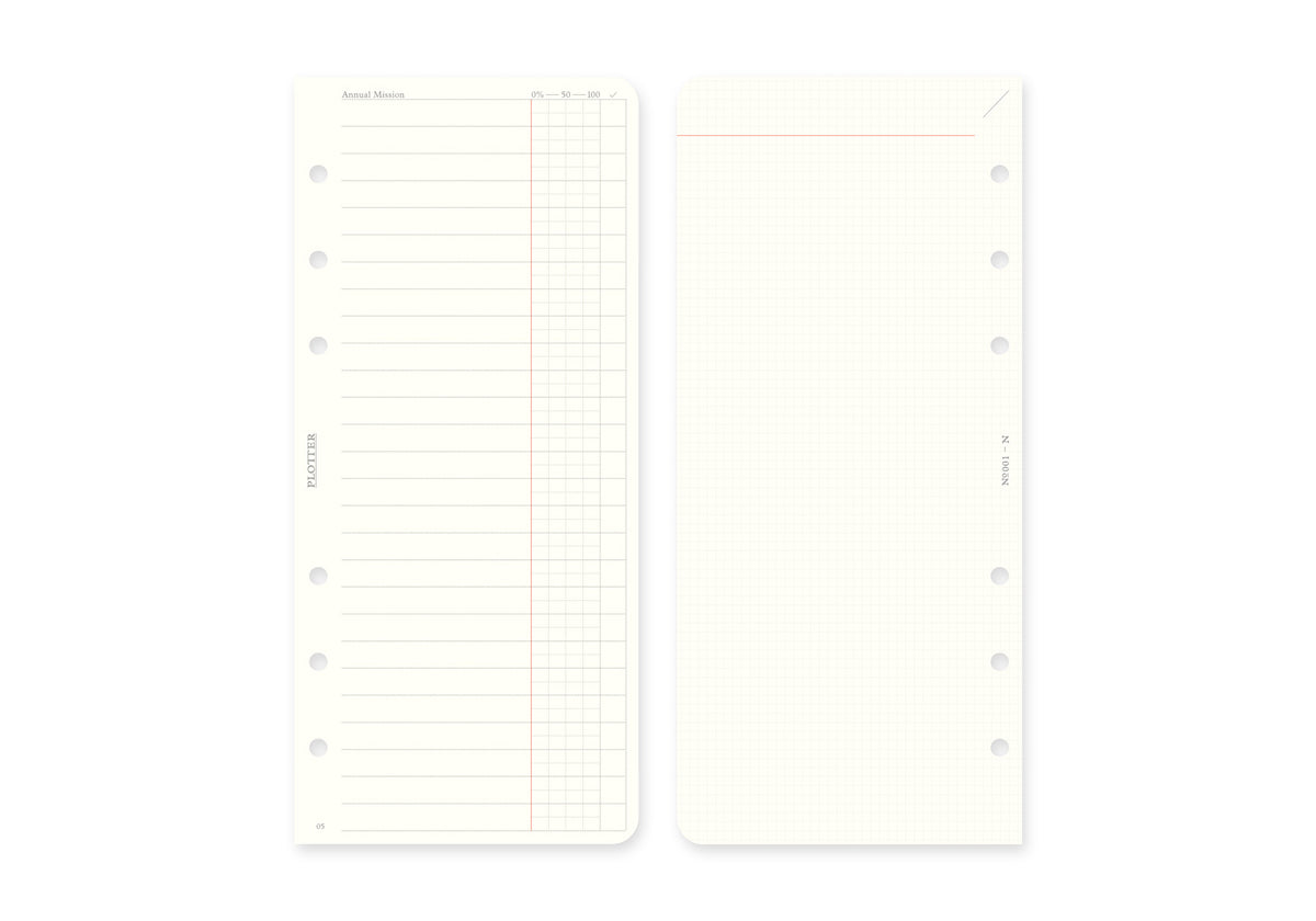 Monthly Schedule Refill 2027 PLT0001 (Narrow Size)