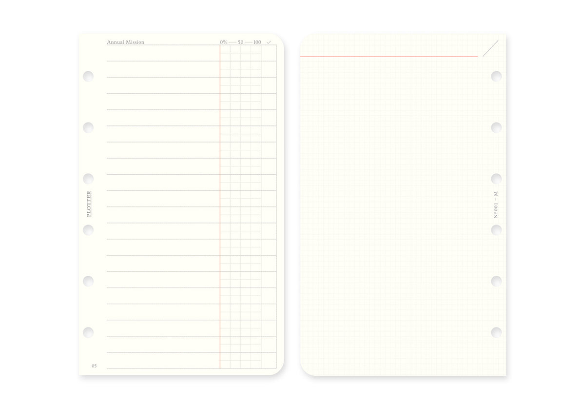 Weekly Schedule Refill 2027 PLT0002 (Mini Size)