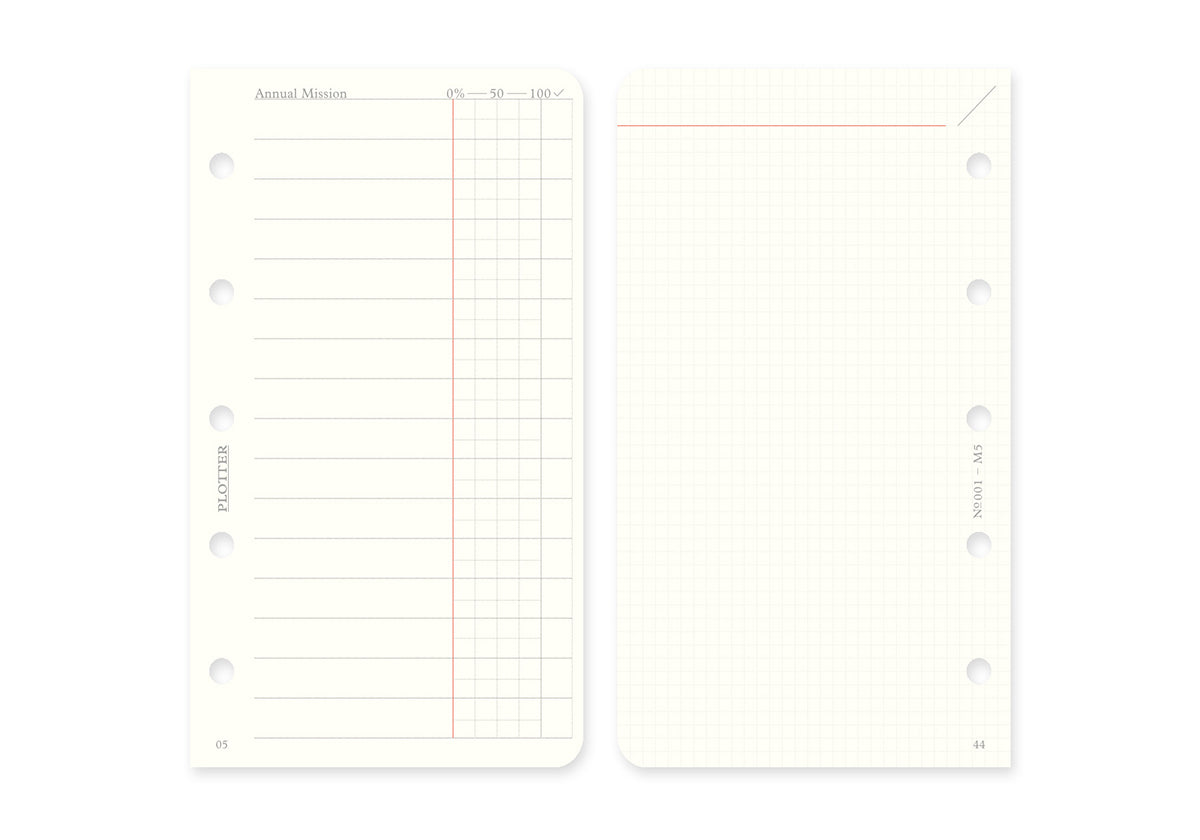 Monthly Schedule Refill 2027 PLT0001 (Mini 5 Size)