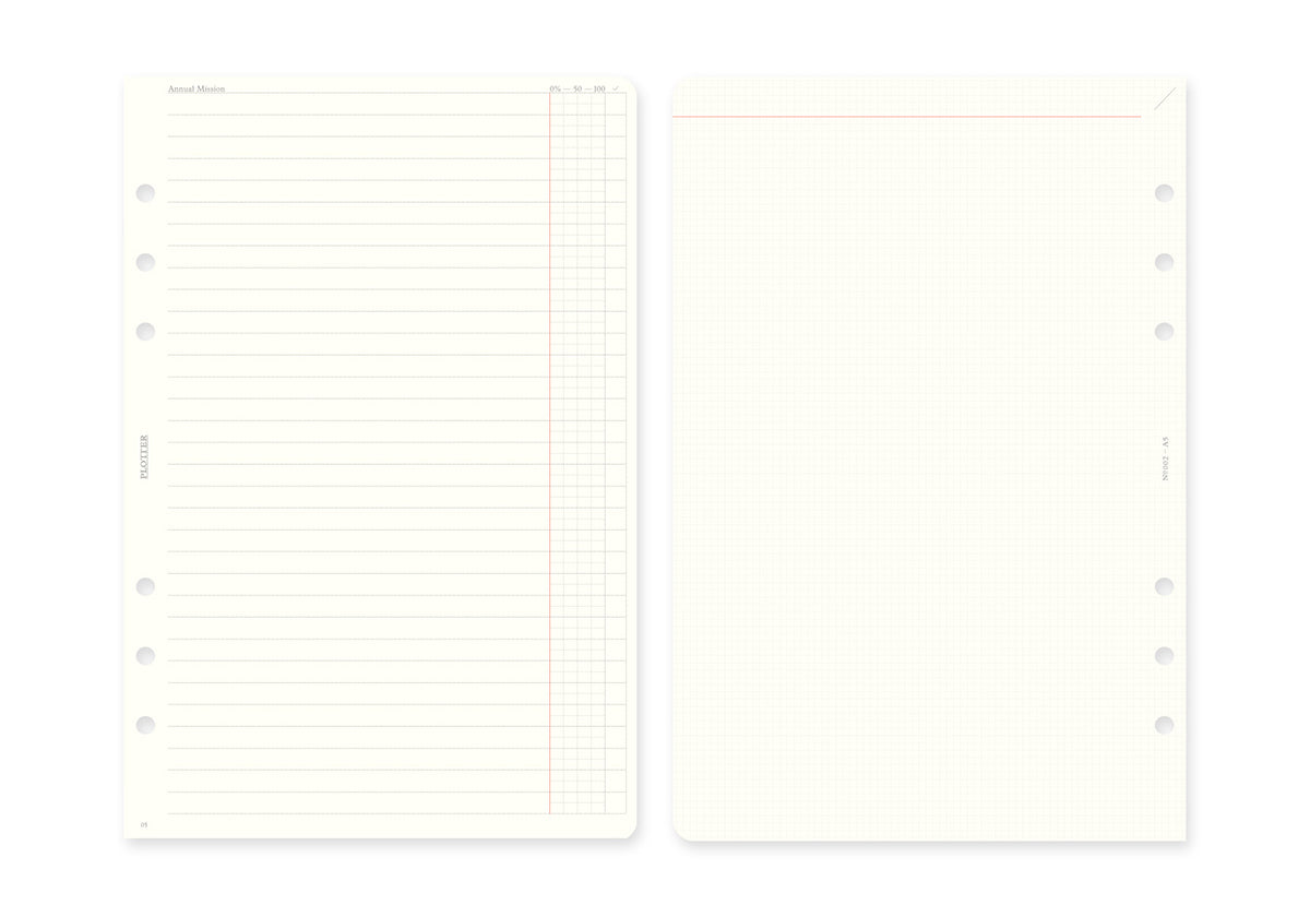 Weekly Schedule Refill 2027 PLT0002 (A5 Size)