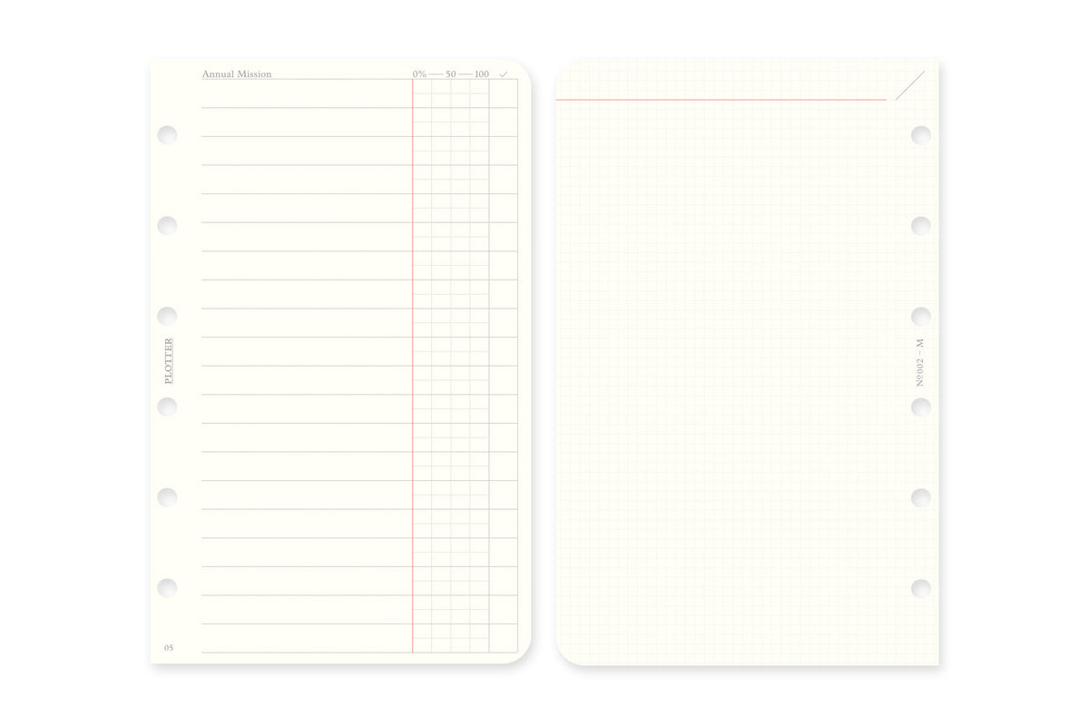 Weekly Schedule Refill 2027 PLT0002 (Mini Size)