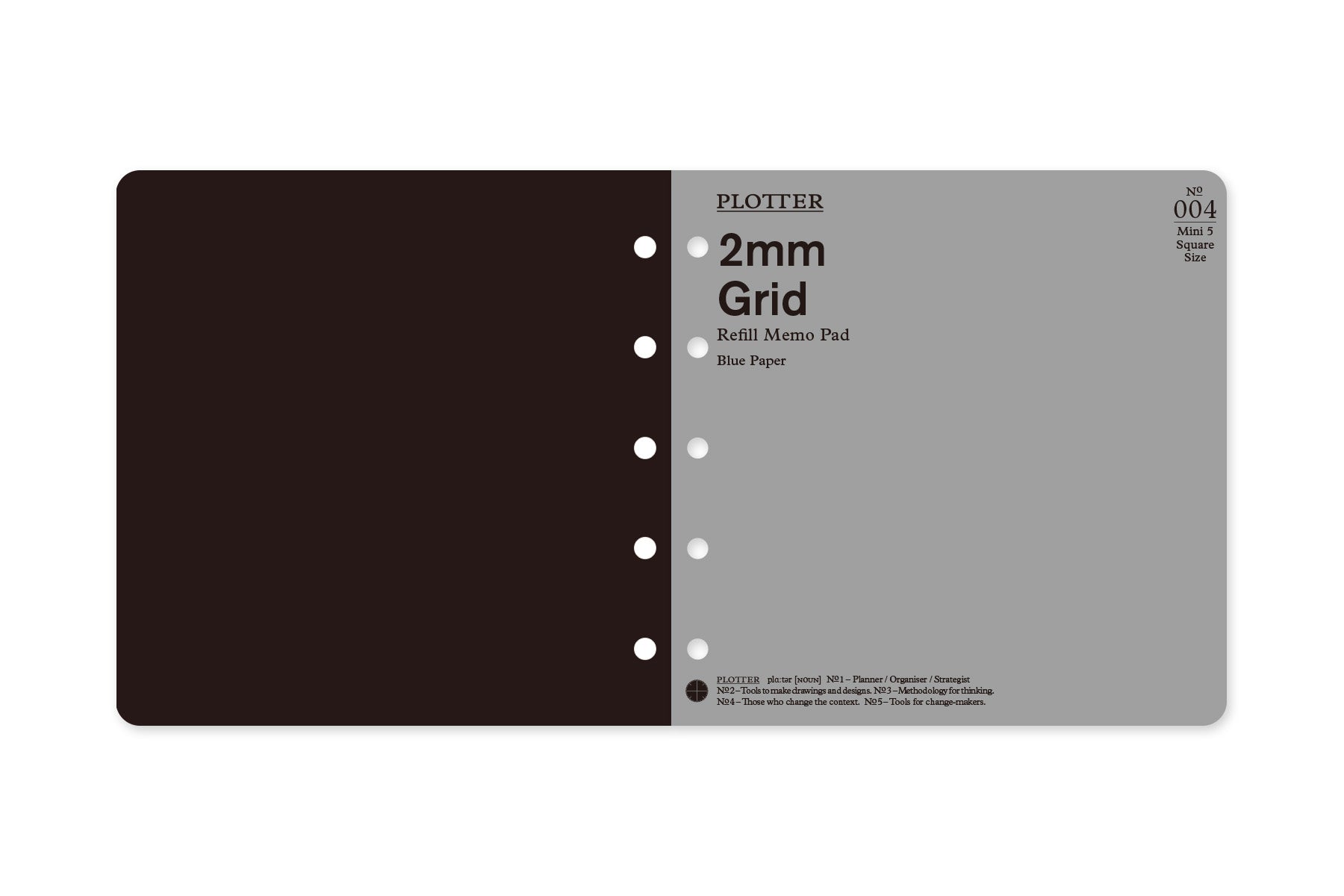 Limited Blue Paper 2mm Grid 50 sheets (Mini 5 Square Size)