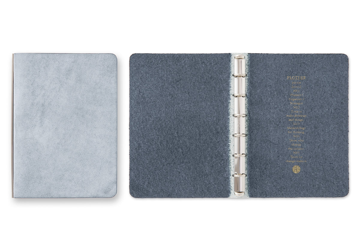 Shiranami 6-Ring Leather Binder (Mini Size)