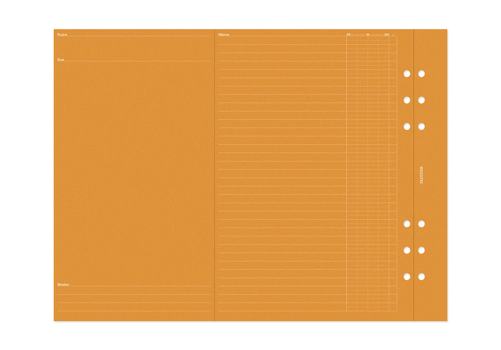 Project Manager 6 Colors Assortment PLT0008 (A5 Size)