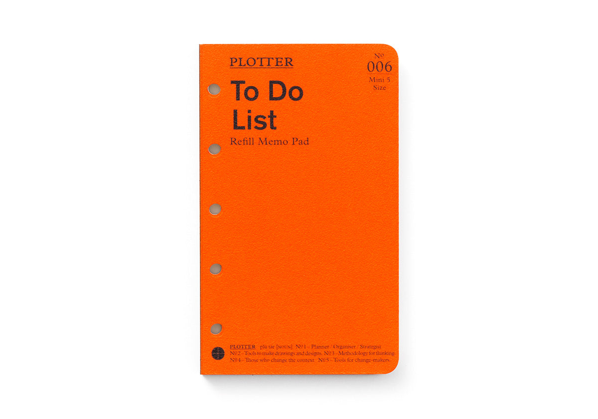 To Do List 50 sheets PLT0006 (Mini 5 Size)