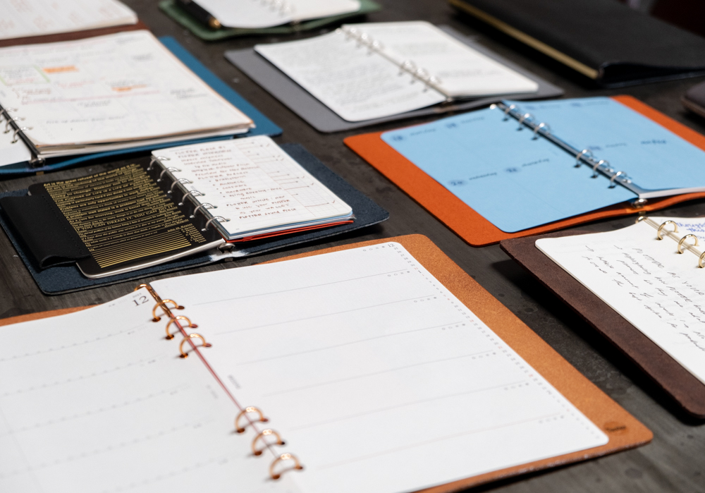 PLOTTER leather binders as planner