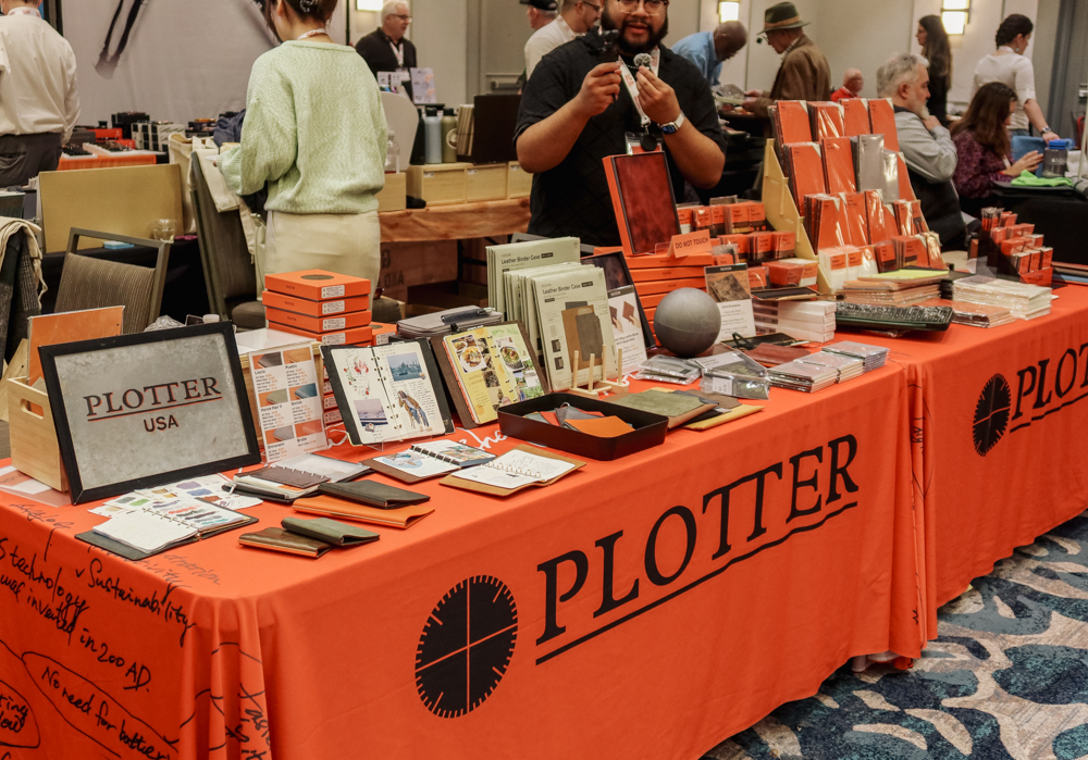 The PLOTTER USA table at the California Pen Show.