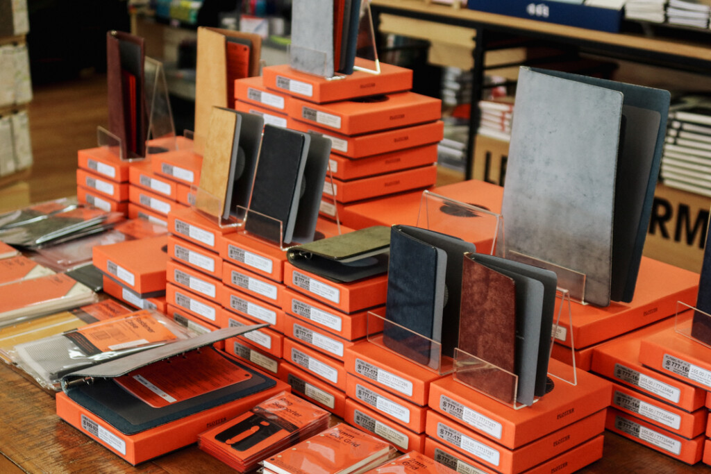 The PLOTTER display at Dromgoole's Fine Writing Instruments store.