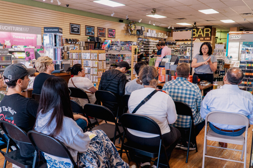 PLOTTER USA staff holding a seminar about system techo for PLOTTER customers at Dromgoole's.